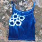 Tank Top Size S Organic Cotton Indigo Dyed Shibori 47