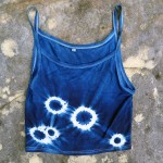 Tank Top Size L Organic Cotton Indigo Dyed Shibori 48