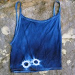 Tank Top Size L Organic Cotton Indigo Dyed Shibori 48