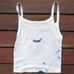 Tank Top Size S Organic Cotton Indigo Dyed Shibori 50