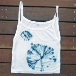 Tank Top Size L Organic Cotton Indigo Dyed Shibori 60