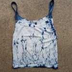 Tank Top Size M Organic Cotton Indigo Dyed Shibori 61