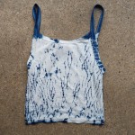 Tank Top Size M Organic Cotton Indigo Dyed Shibori 61