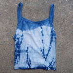 Tank Top Size S Organic Cotton Indigo Dyed Shibori 35