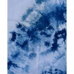 Indigo Dyed Shibori Cotton Wall Hanging